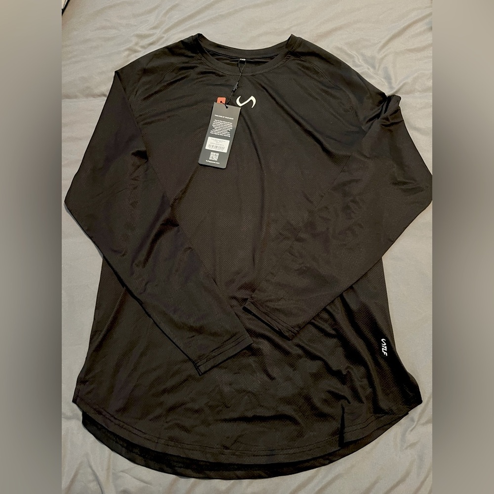 TLF micro mesh black long sleeve